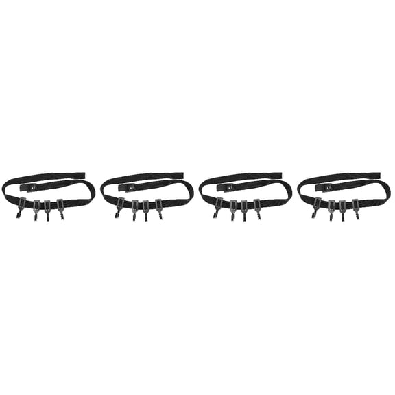 TABLZONE 4 Sets Black Hunting Tree Stand Multi Hook Accessories for Outdoor Gear Storage and Organization
