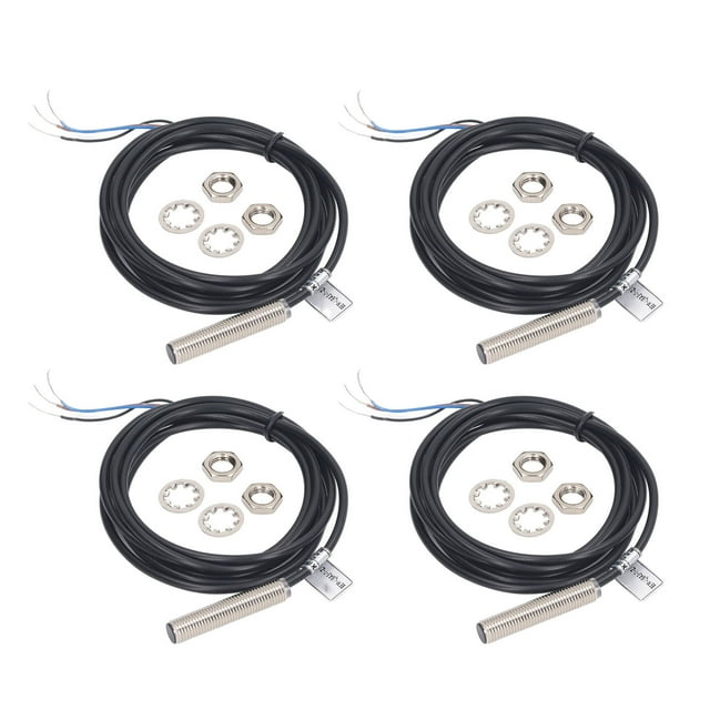 4 Sets Inductive Proximity Switch 8mm Diameter NPN Output 3 Wire NO ...