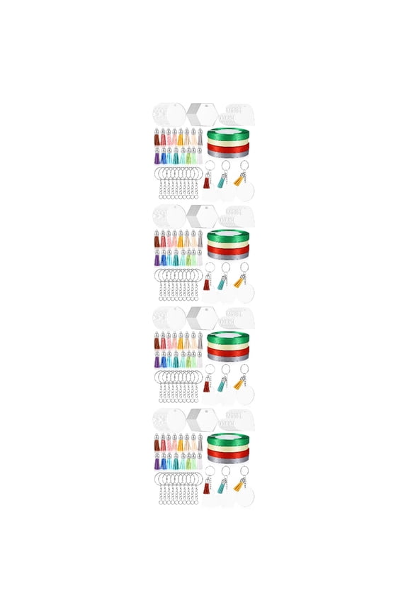 DIY Acrylic Blanks, Assorted Colors, Smooth Edges, Practical Accessories for Decor, 4Sets