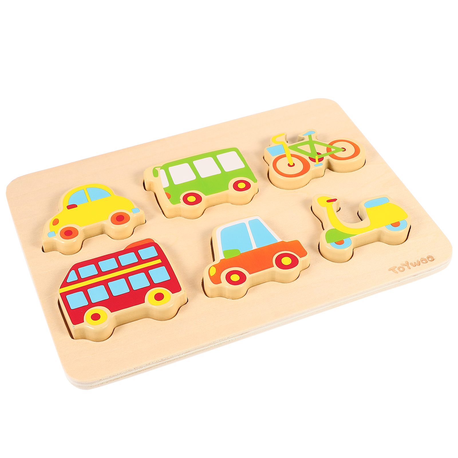 4 Sets Kids Wood Puzzles 3d Animals Jigsaw Toys Educational Preschool