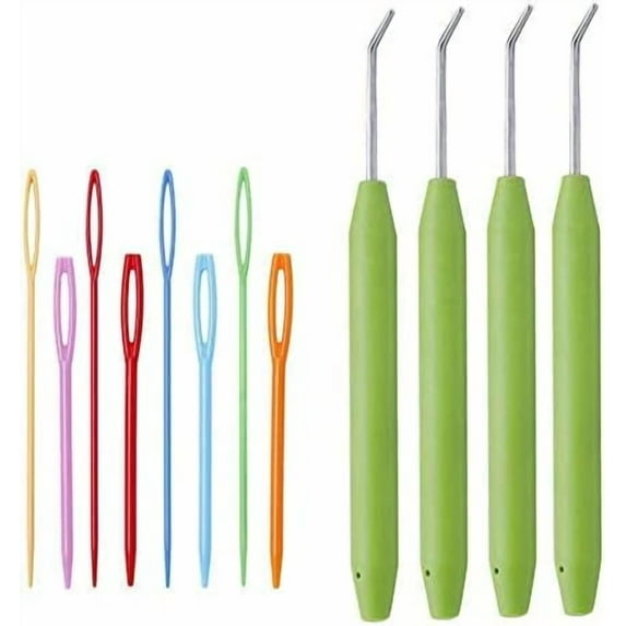 4 Sets Knitting Loom Hooks, Crochet Hook Set with 8 Pieces Needles for Knifty Knitters$$Art & Craft
