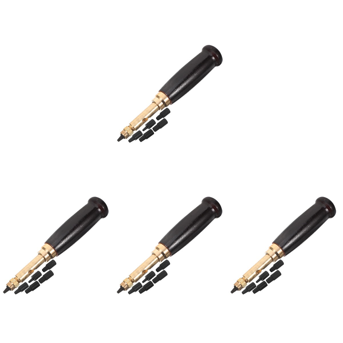 4 Sets Leather Hole Punch Cutters Metal Leather Belt Punch Metal Tools