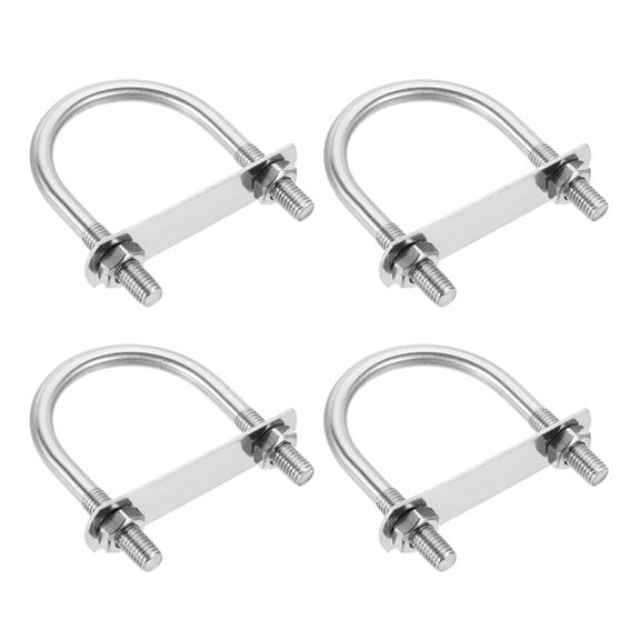 4 Sets M10 Round U-Bolts 36mm Inner Width 95mm Length U-Clamp Bolt