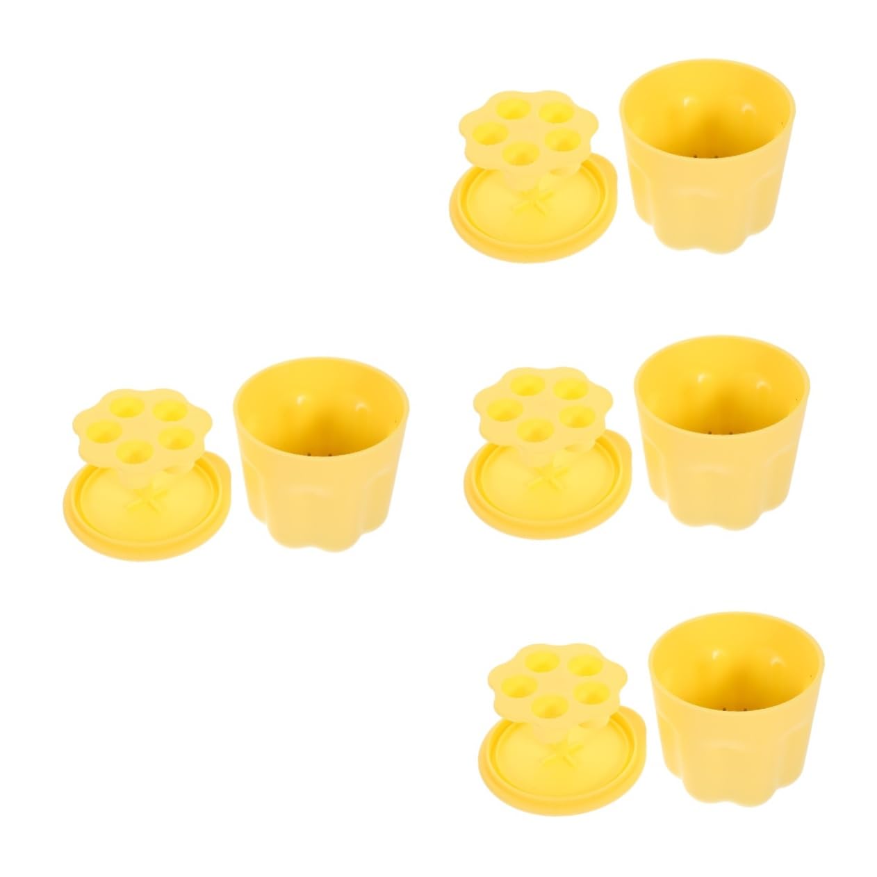 4 Sets Makeup Brush Cleaning Bowl Limpiador De Brochas De Maquillaje