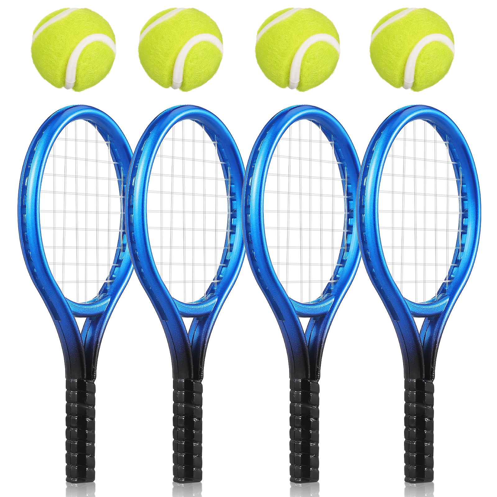 4 Sets Mini Tennis Set Baby Toy Tennis Key Holder Mini House Prop Youth Tennis Racquet Miniature Tennis Racket Walmart