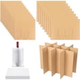 thumbnail image 1 of 4 Sets Moving Box Glasses Divider Kits Glass Packing Kits for Moving Box, Cardboard Dividers Wine Glassware Dish Packing Moving Boxes with 48 Pcs Foam Pouches for 16x12x12 Inch Box(Box Not Included), 1 of 7