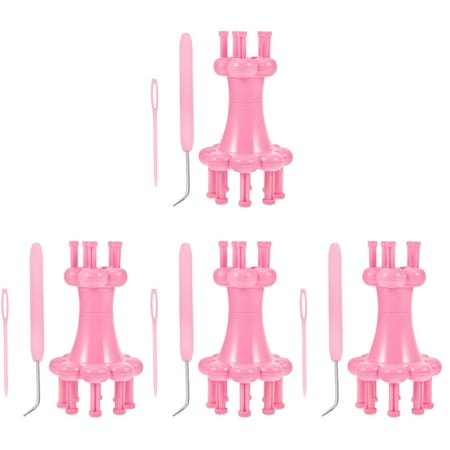 4 Sets Needles for Yarn Handmade Crochet Rings Knitting Tools