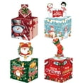 thumbnail image 1 of 4 Sets Of Christmas Gifts In Different Styles Christmas Theme Party Surprise Money Gift Box Gifts, 1 of 5