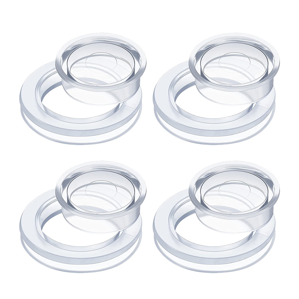 4 Sets Silicone Umbrella Hole Ring and Caps for Patio Table, 2 Inch