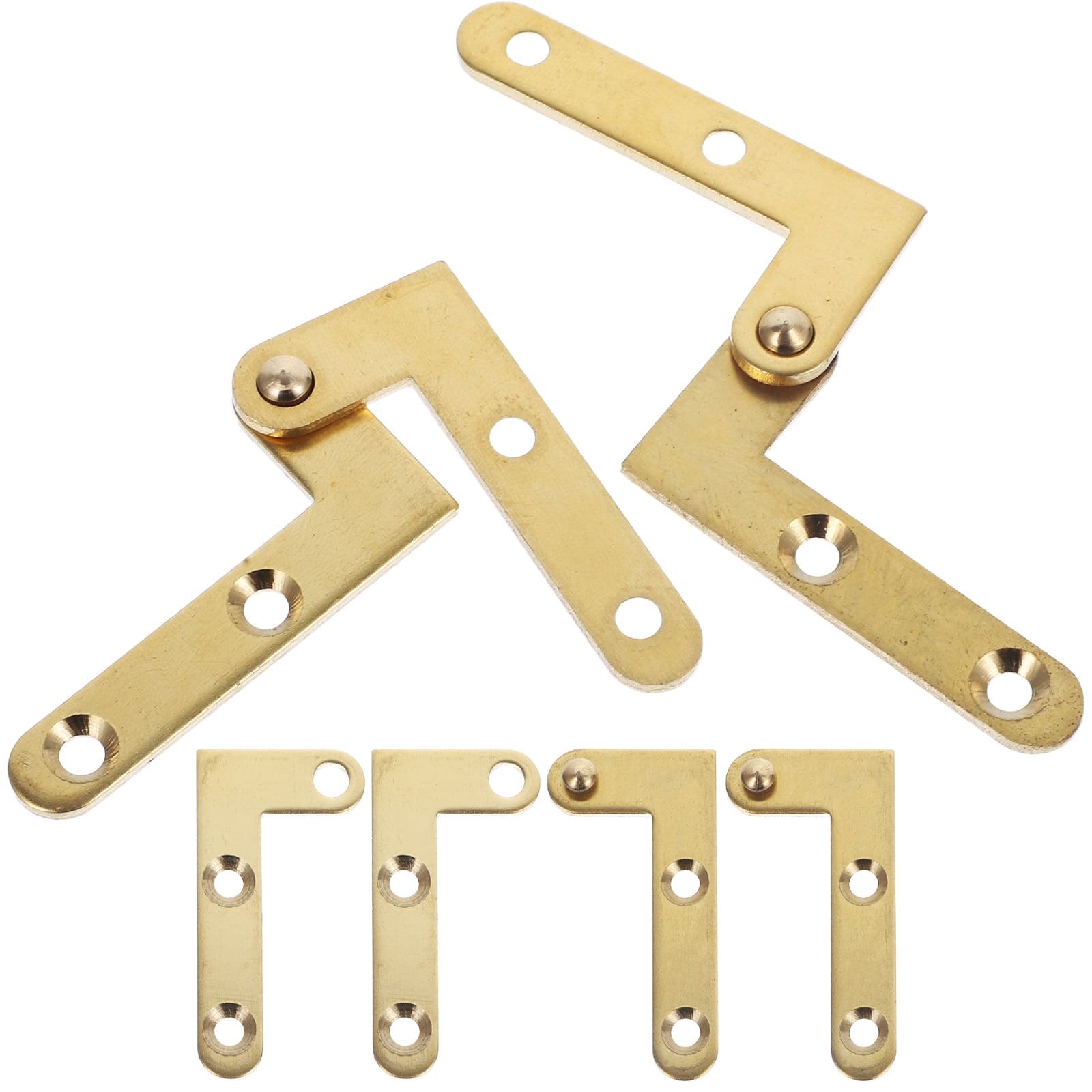 4 Sets Pivot Hinge Attic Ladder Hinge Copper Secret Door Hinge ...