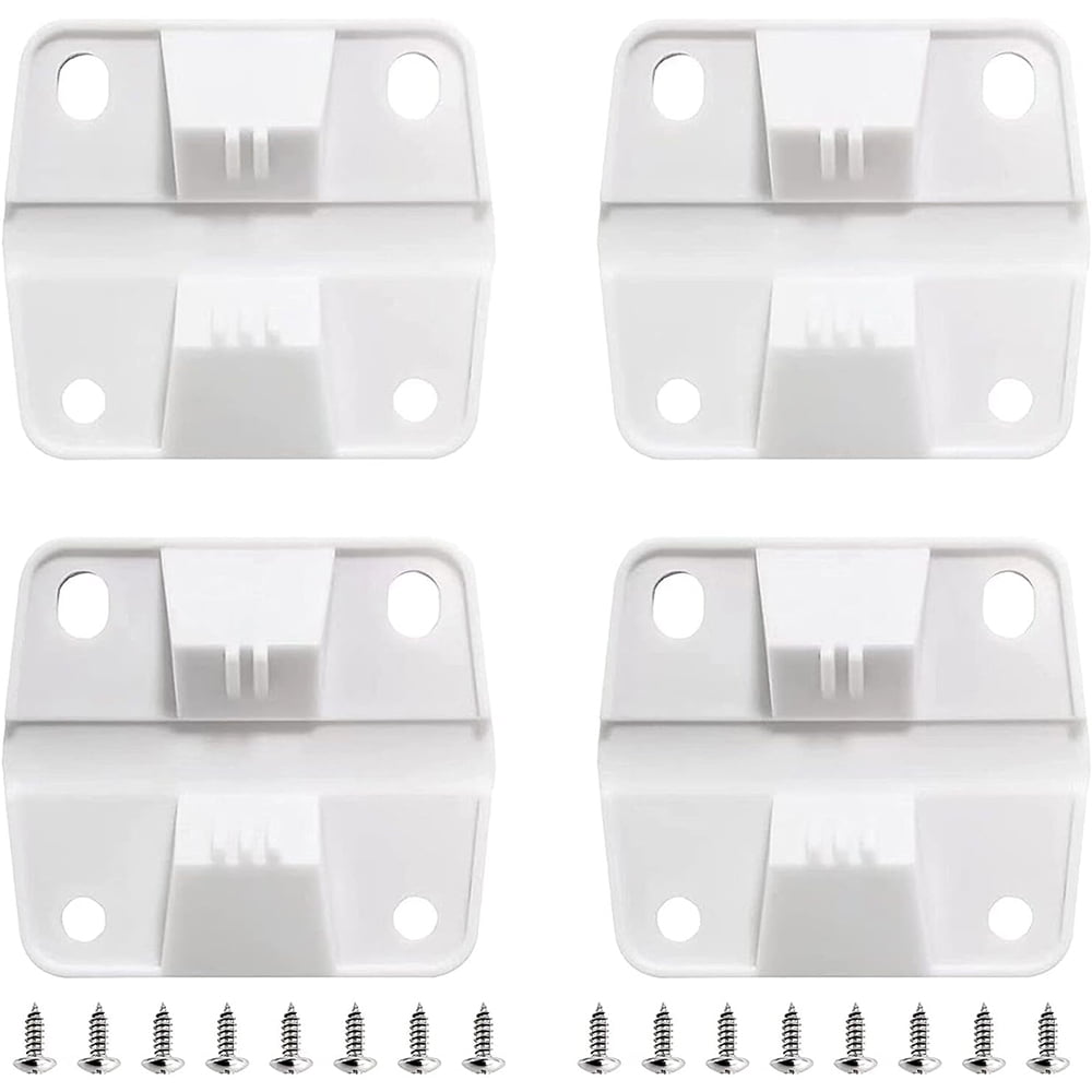 4 Sets Plastic Cooler Hinges & Screws Set Compatible with Coleman