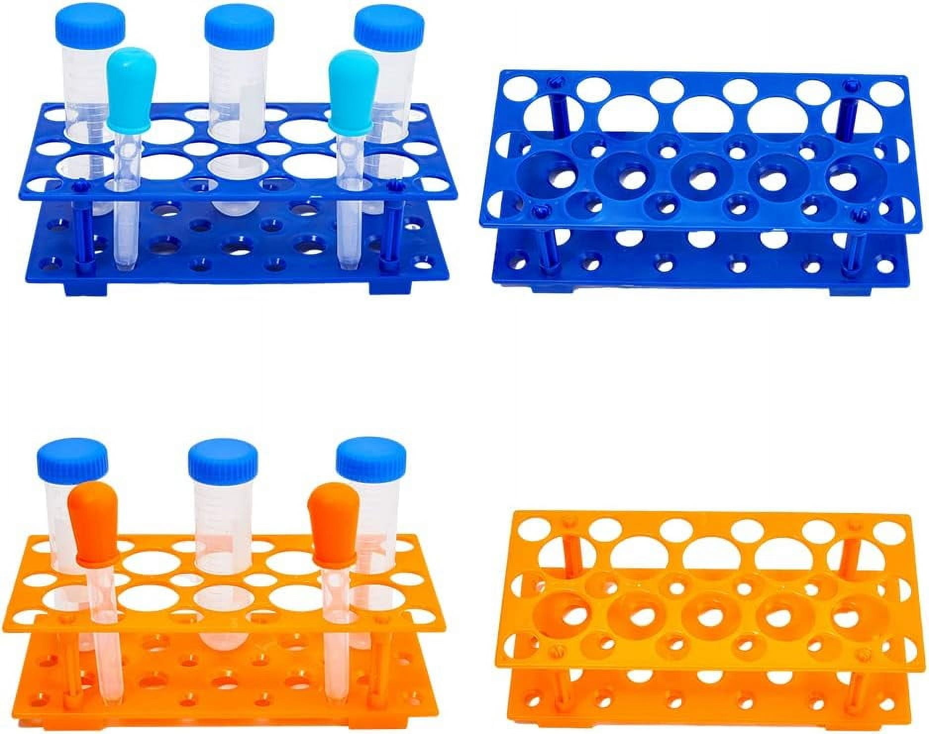 4 Sets Plastic Test Tube Rack 2 Colors Centrifuge Tube Holder ...