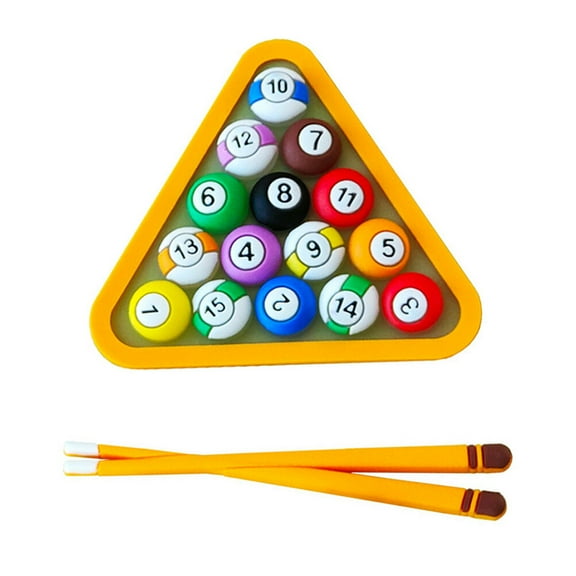 RENACLIPY Billiards Theme Cake Adorn Multi Color Creative Baking Decoration for Cakes and Desserts 4Sets