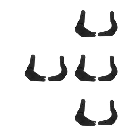 4 Sets Racing Gaming Chair Base Racing Chair Accessory 28.00X21.50X1.00CM Black