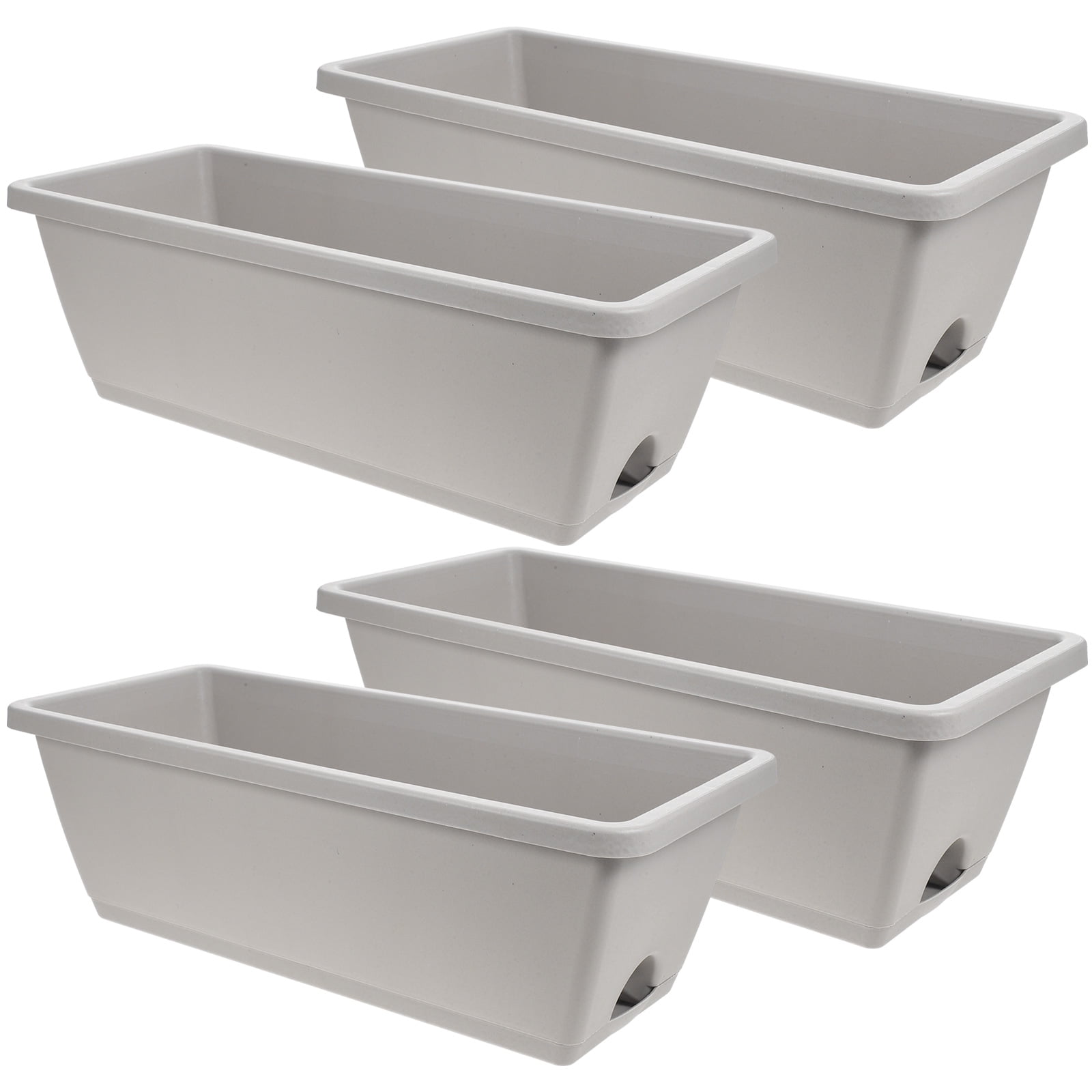 Rectangular Window Box Planter 4 Sets Rectangular Window Flower Box Planter for Planting Vegetables ...