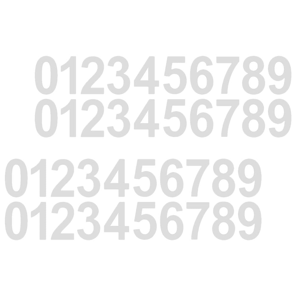 4 Sets Reflective Mailbox Numbers Stickers Self Adhesive Mailbox