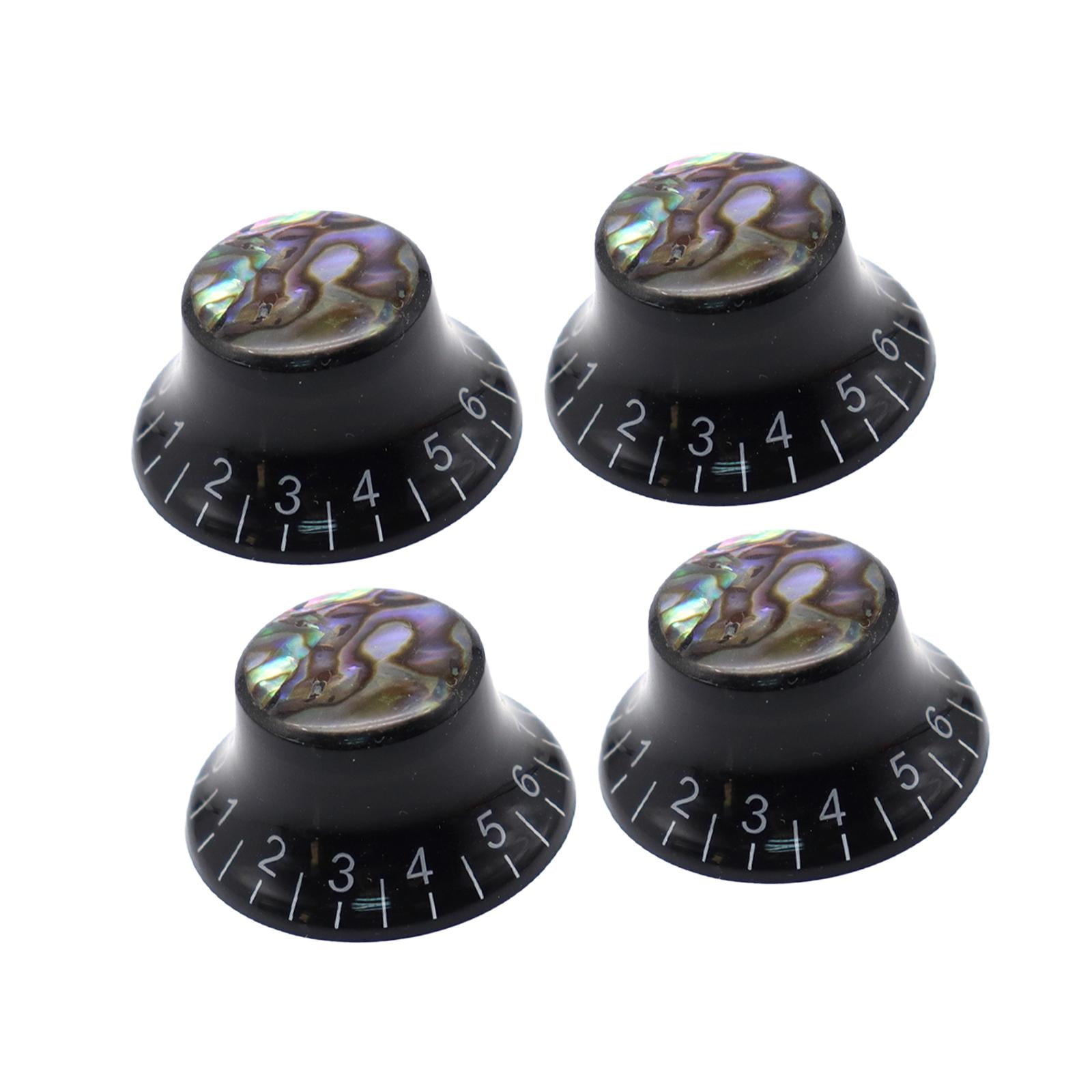 4 Sets Rotary Knobs Volume Tone Control Universal Cap PP Construction ...