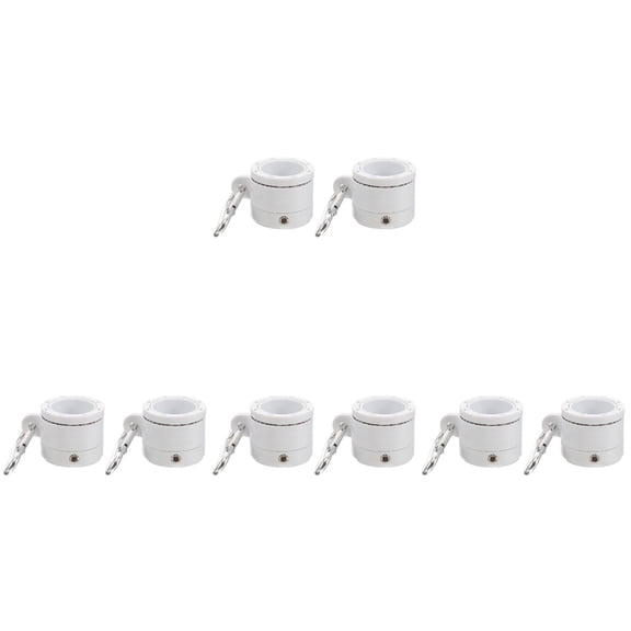 FENGGUIQU 4 Sets Sturdy Flag Pole Kits with Clips Preventing Flag Wrapping Mounting Grommets