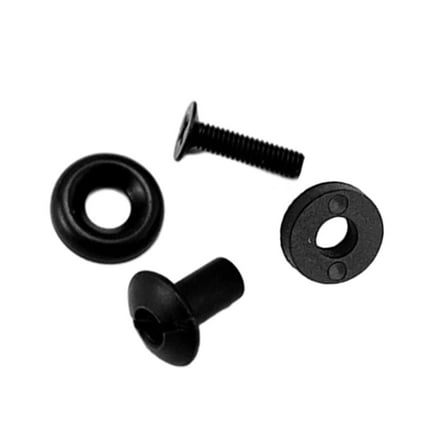 Pack of 4 Sets Black Tactic Screws Slotted Posts Head Screws Set Kydex Leather Holsters Sheath Screw Set