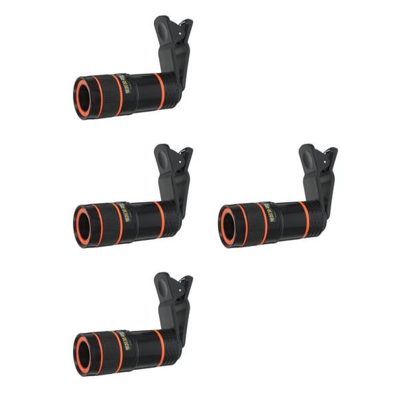 4 Sets Smartphone Lens 8X Telescope Lens Long-focus Lens with Clip