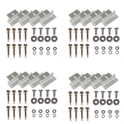 4 Sets of Solar Panel Mounting Z Brackets Lightweight Aluminum Corrosion-Free Construction for RVs, Trailers, Boats, Yachts, Wall and Other Off Gird Roof Installation