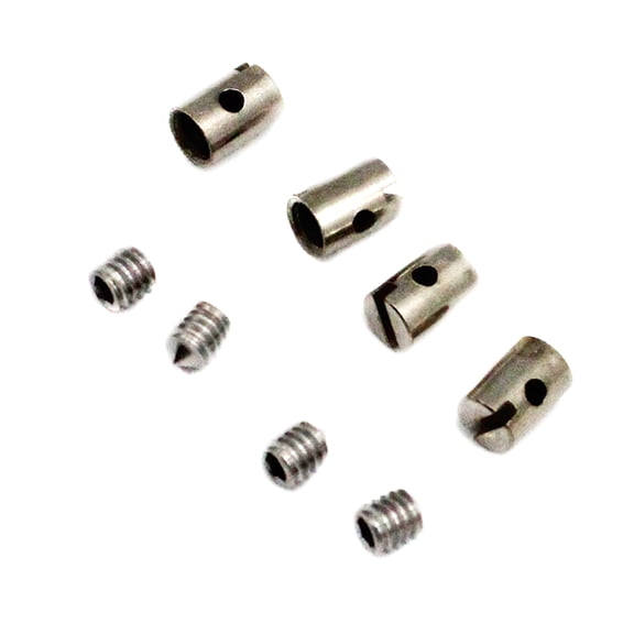 4 Sets Solderless Cable Nipples 5mm Throttle Choke for Motorcycle Scooter Quad Mower