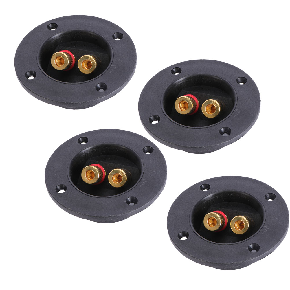 4 Sets Speakers Subwoofer Enclosure Terminals Terminal Block Car Stereo Screw Cup Connectors