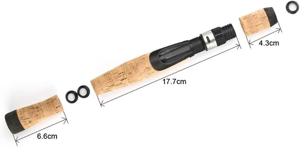 Fishing Rod Handle 3-Piece Composite Cork S - DIY Building & Repair Kits 12mm Center Hole Cork Fishing Rod Fishing Rod Handle 3-Piece Composite Cork S - DIY Building & Repair Kits 12mm Center Hole Cork Fishing Rod