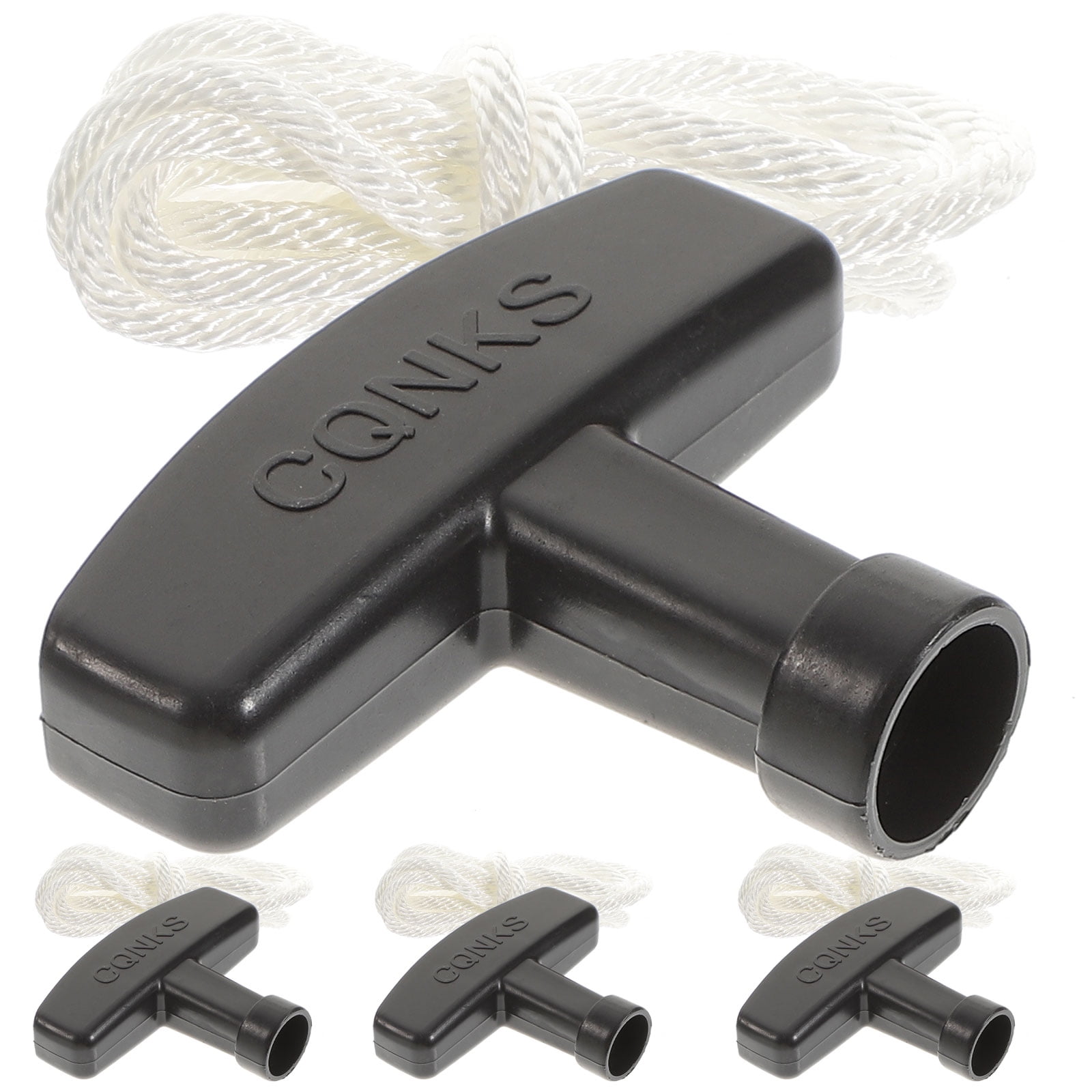 4 Sets Starter Handle Garage Door Pull Cord Attic down Recoil with Rope