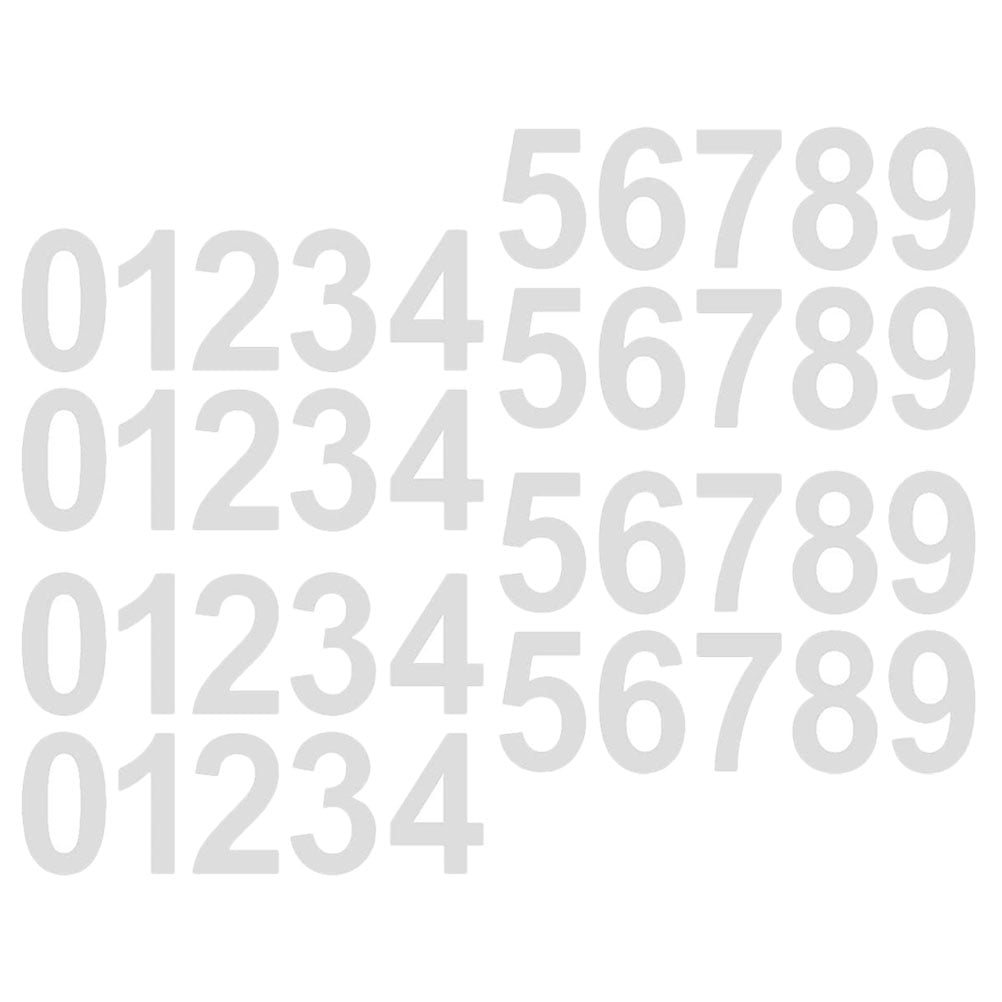 4 Sets Sticker Mailbox Decals Bin Numbers for Wheelie Bins Bin Labels