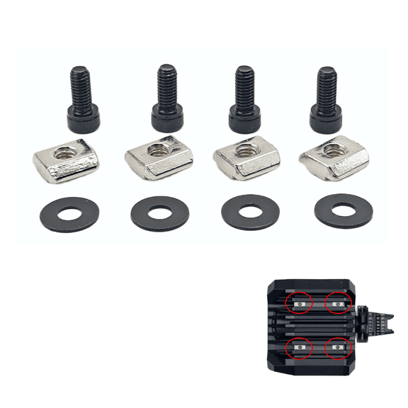 4 Sets T-Slot Mounting Nuts T-Nuts and Screws for Fanatec CSL DD/ DD Pro Wheel Base