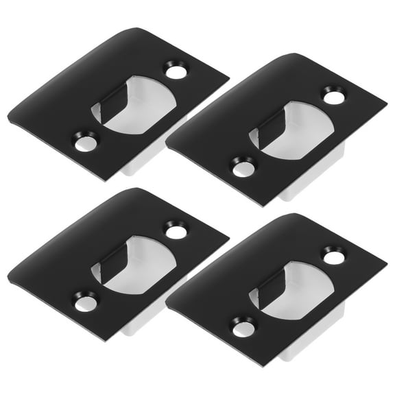 4 Sets T-strike Plates Door Strike Plates Deadbolt Strike Plate Thickened Door Backplates