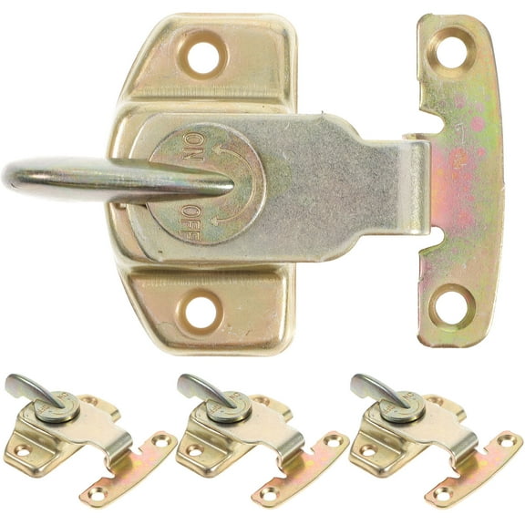 4 Sets Table Leaf Latch, Iron Dining Table Lock Connector, Golden Metal Extension Lock, Easy Install for Home, Restaurant, Hotel Use