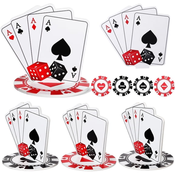 4 Sets Themed Party Decoration Centerpieces for Tables