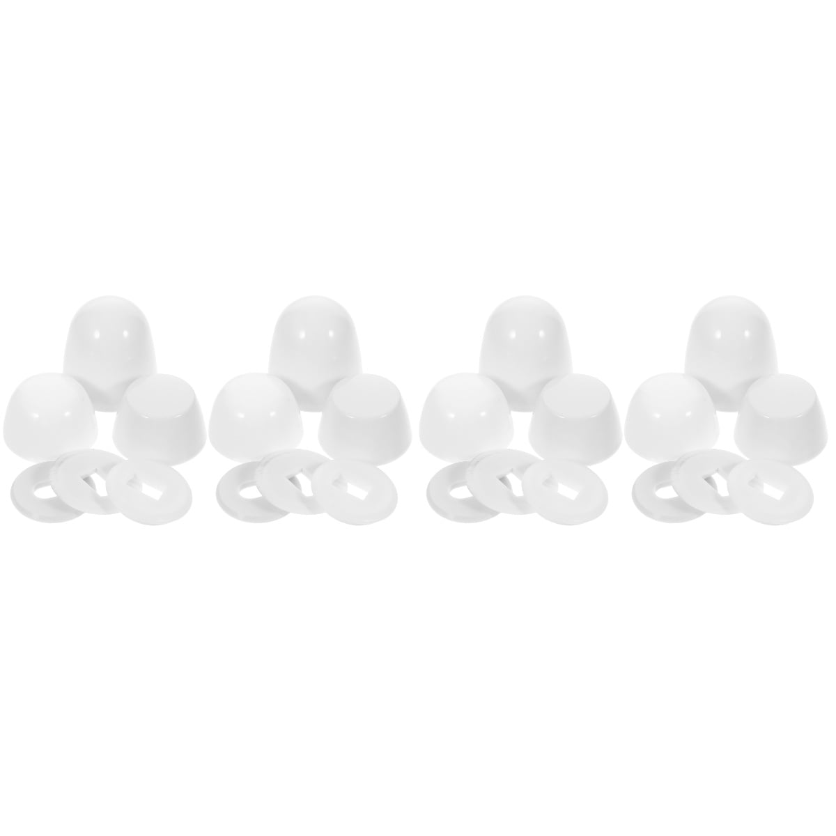 4 Sets Toilet Bolt Caps Toilet Bolt Covers PushOn Bolt Caps Toilet