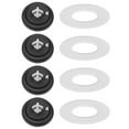 4 Sets Toilet Fill Valve Gasket Rubber Diaphragm Toilet Flush Valve