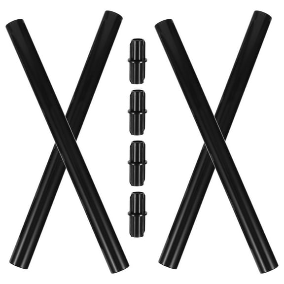 4 Sets Torch Lamp Extension Pole Garden Stakes Poles Yard Rod for Stake Solar Light Parts Solar Lights Black