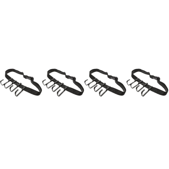 Nicehomfit Tree Stand Accessories for Hunting, Black Multi Hook Straps, 4Sets