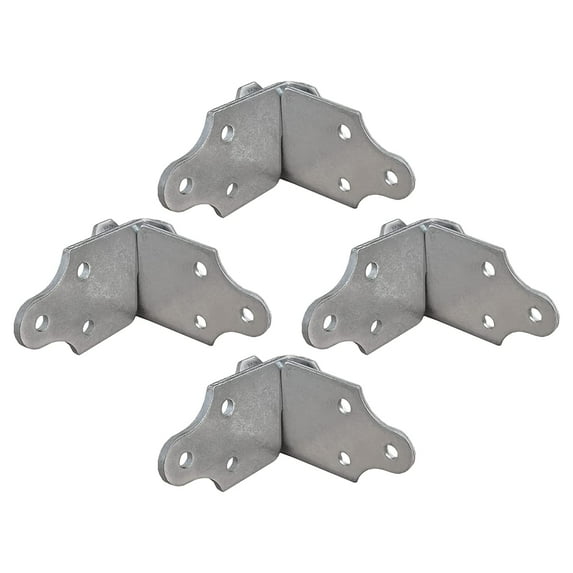 4 Sets Utility Trailer Wood Panel Side Corner Bracket, for Stake Body Latch Rack Gate Connector - 8 Pack, 4 Joints