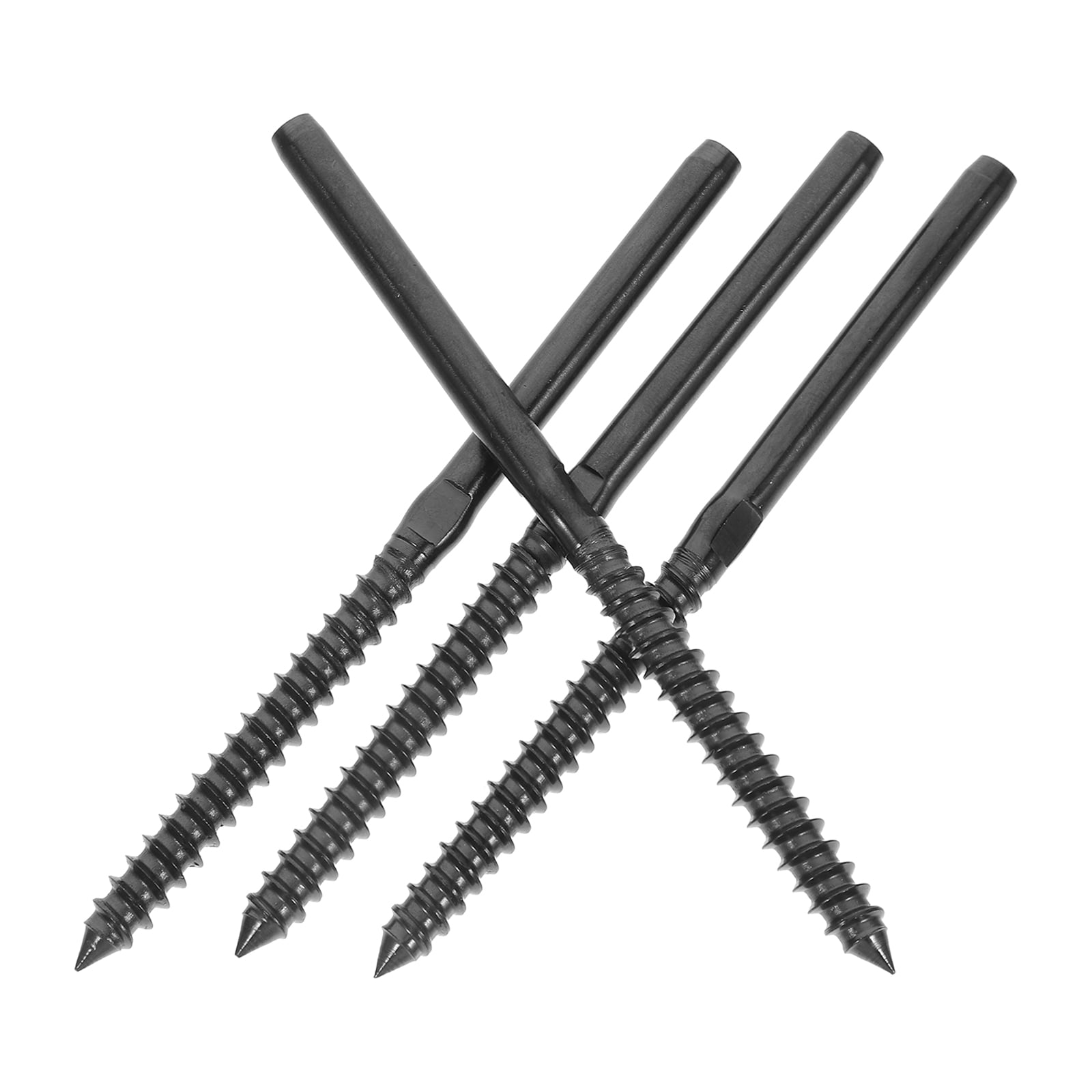 4 Sets Wire Rope Cable Invisible Cable Railing Kit Metal Post for Stair