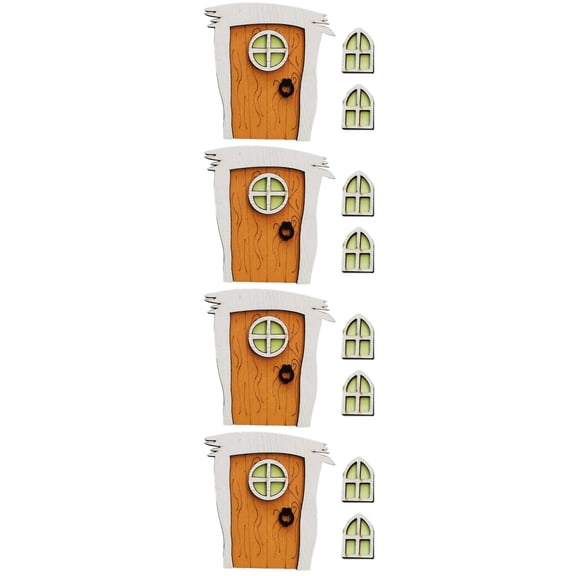4 Sets Wizard Gate Outdoor Lighthouse Ornament Decorative for Patio Yard
