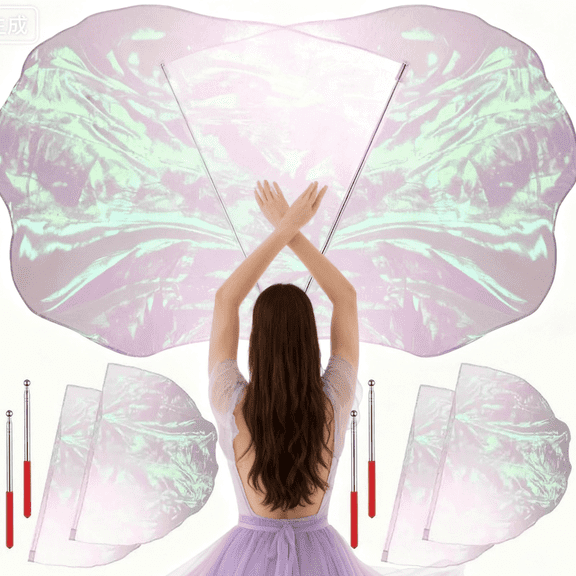 4 Sets Worship Praise Flags,Include 2832 Inch Iridescent Silk Flags with Retractable Poles,Soft Polyester Dance Flags for Church Worship Ministry Dance Stage Performance Party Decor