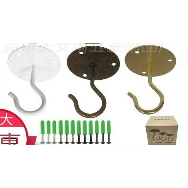 4 Sets of Ceiling Hooks Planter Hooks Wall Mount Hangers Plant Hooks