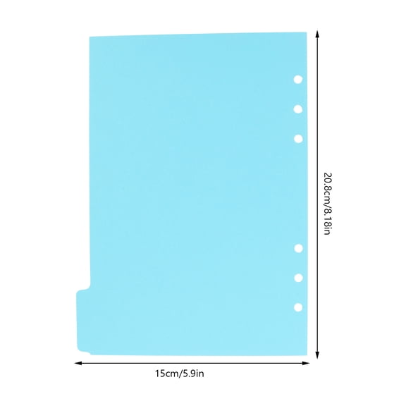 4 Sets of Colored Binder Dividers Loose Leaf Notepad Tabs Dividers Practical Notebook Index Pages