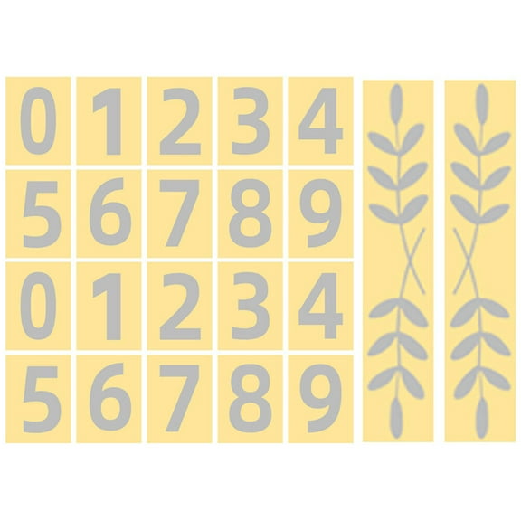 4 Sets of Mailbox Number Outside Number For Mailbox Reflective Decal Sticker