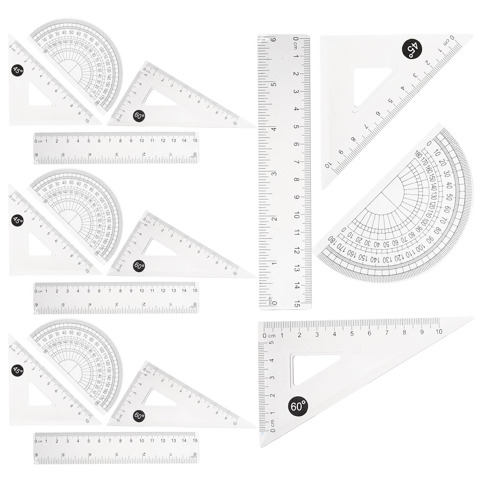 4 Sets of Professional Student Drafting Kit Engineering Drawing