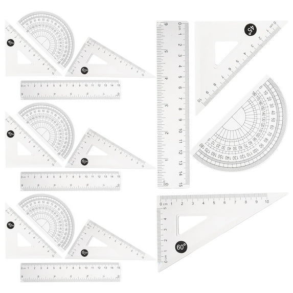 4 Sets of Professional Student Drafting Kit Engineering Drawing Supplies Precise Measuring Kit