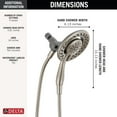 thumbnail image 1 of 4-Setting In2ition 2-in-1 Dual Shower Head with HandHeld Spray, Brushed Nickel Detachable Shower Head with Hose, 1.75 GPM Flow Rate, SpotShield Nickel, 1 of 5