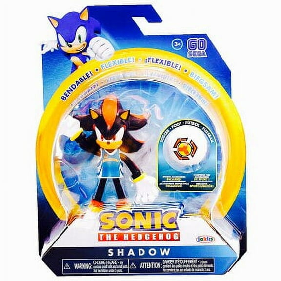 Sonic The Hedgehog - Shadow with Soccer Ball - 4 Inch Action Figure