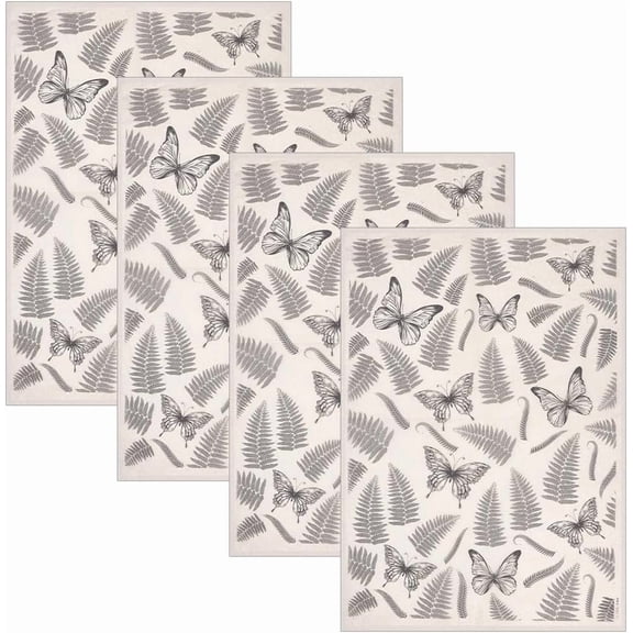 4 Sheet Paper Ceramic Decals Pottery Ceramics Clay Transfer Paper Underglaze Flower Paper Butterfly 530x380x0.01mm